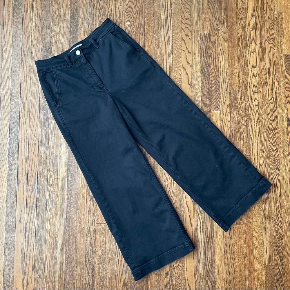 Everlane High Rise Wide Leg Crop Jeans